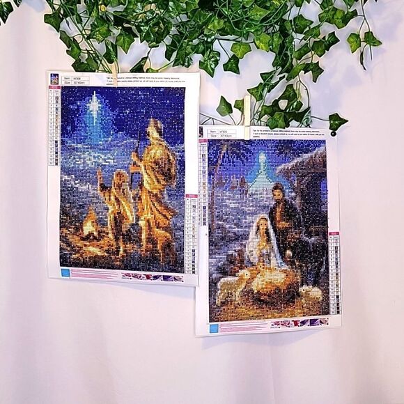 Diamond Painting. Nativity and Shepherd Portrait. - Picture 1 of 7